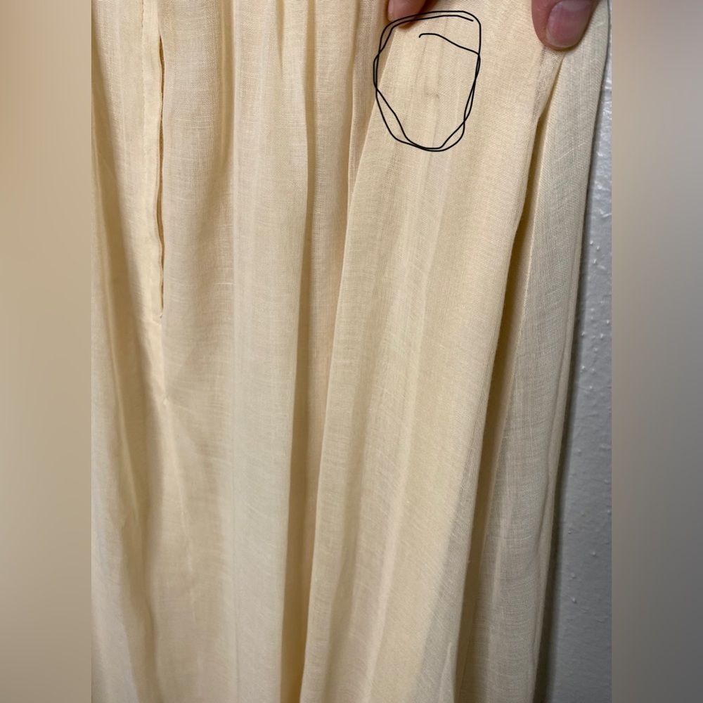 Candi Jones Prairie Pinafore Cotton Crochet Lace Ruffled  Sleeveless Maxi dress - Picture 14 of 15